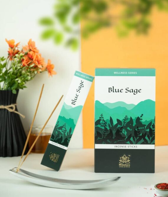 Blue Sage Incense Sticks — For Wealth & Good Fortune
