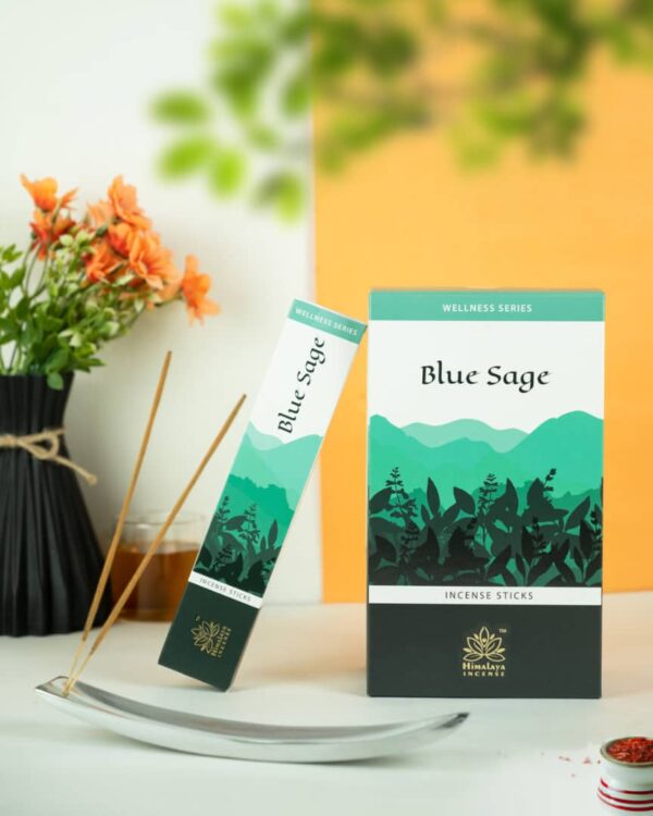 Blue Sage Incense Sticks — For Wealth & Good Fortune