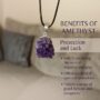 Cluster Amethyst Necklace  The Ultimate Stone of Protection and Inner Peace