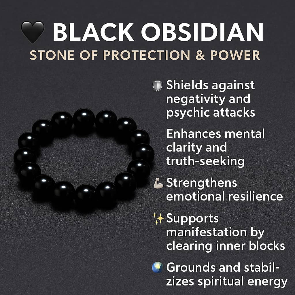 Obsidian Bracelet – The Stone of Protection & Strength