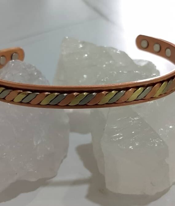 Copper, Steel & Brass Bracelet – Strength, Energy & Protection in Harmony